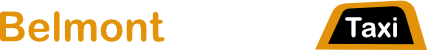 Belmont Airport Taxi White Logo